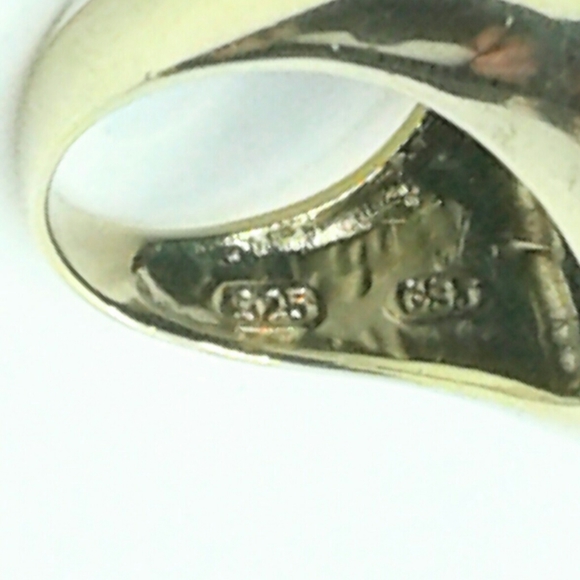 VINTAGE HUGE MALACHITE RING - Picture 5 of 6